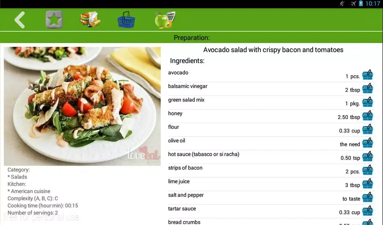 Salad recipes Screenshots
