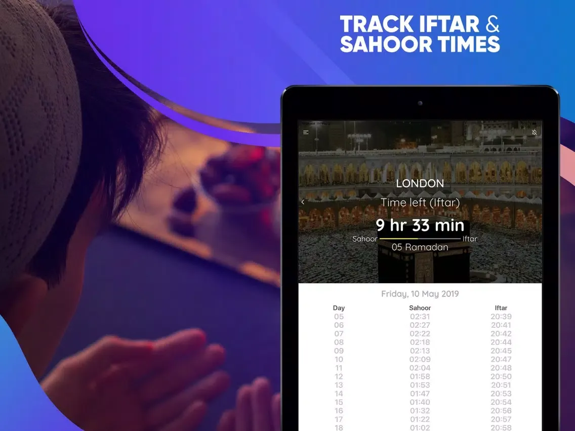 Capturas de pantalla de Prayer Times Pro - Qibla, Azan iPad 