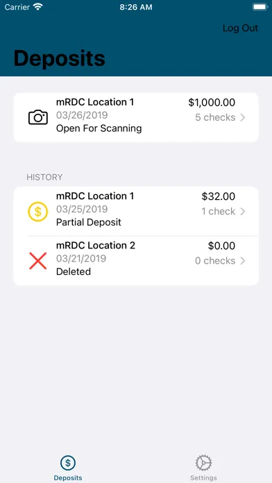 Salal CU Business Deposit Screenshots