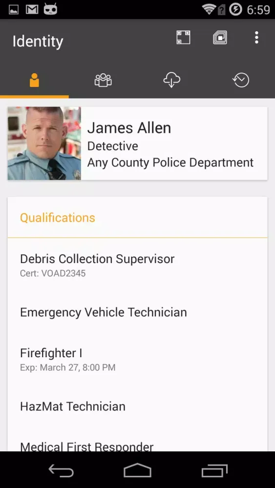 TAG app Screenshots