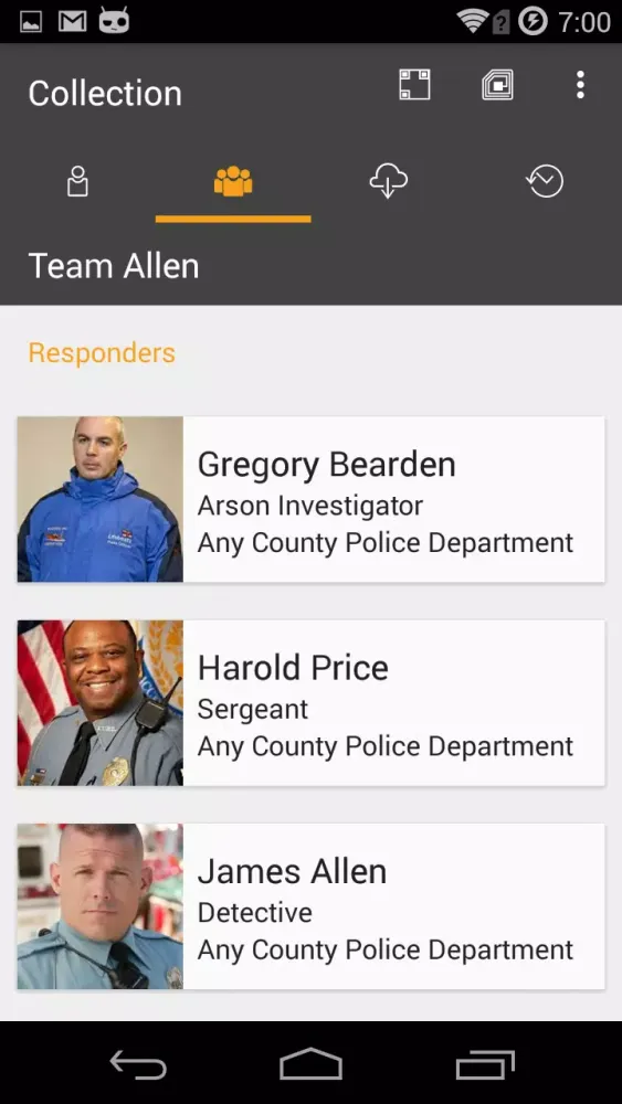 TAG app Screenshots