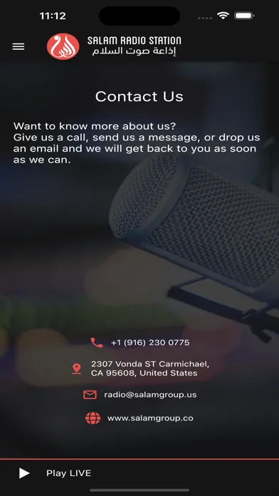 Capturas de pantalla de Salam Radio Station