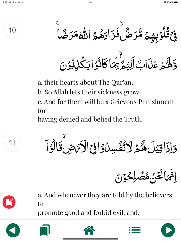 Скриншоты Allah Speaks in Quran iPad 