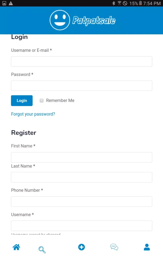 Zrzuty ekranu Patpat Sale App