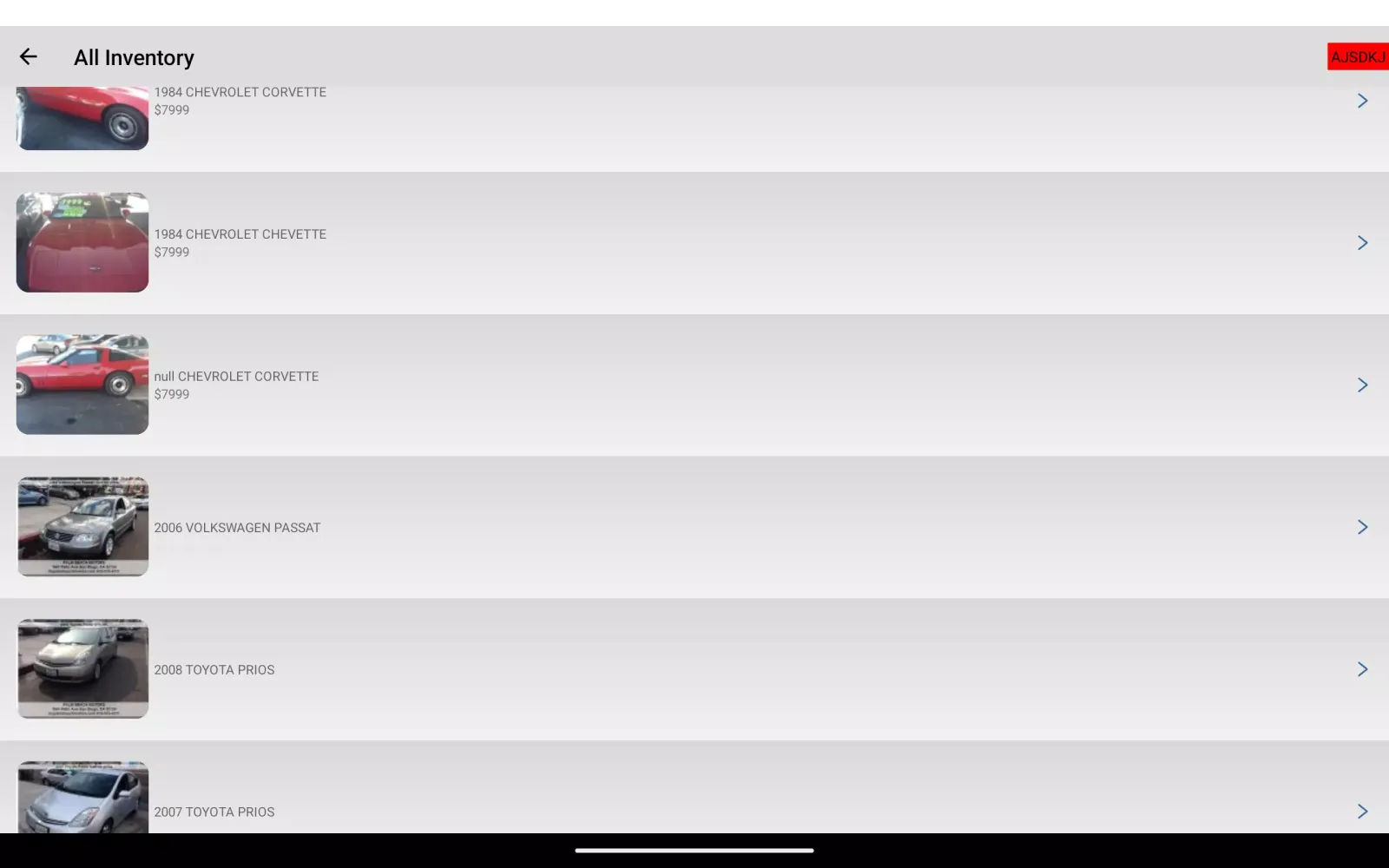 salecarro car app Screenshots