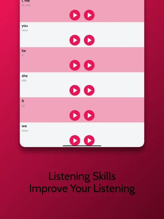 Capturas de tela do French Learning - Beginners iPad 
