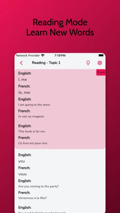 Capturas de tela do French Learning - Beginners