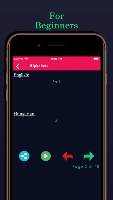 Hungarian Learning - Beginners سکرین شاٹس