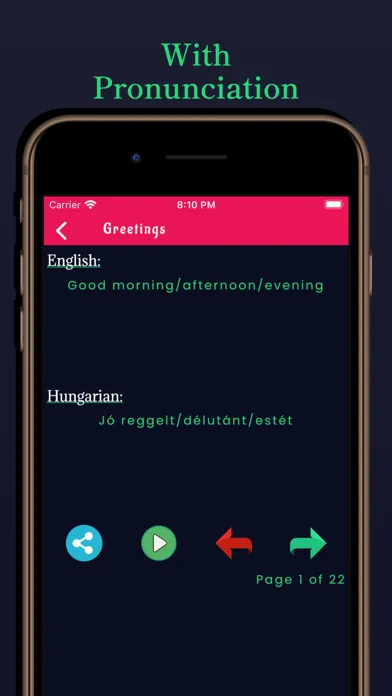 Hungarian Learning - Beginners سکرین شاٹس