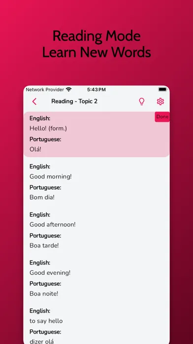 Portuguese Learning Beginners Screenshots