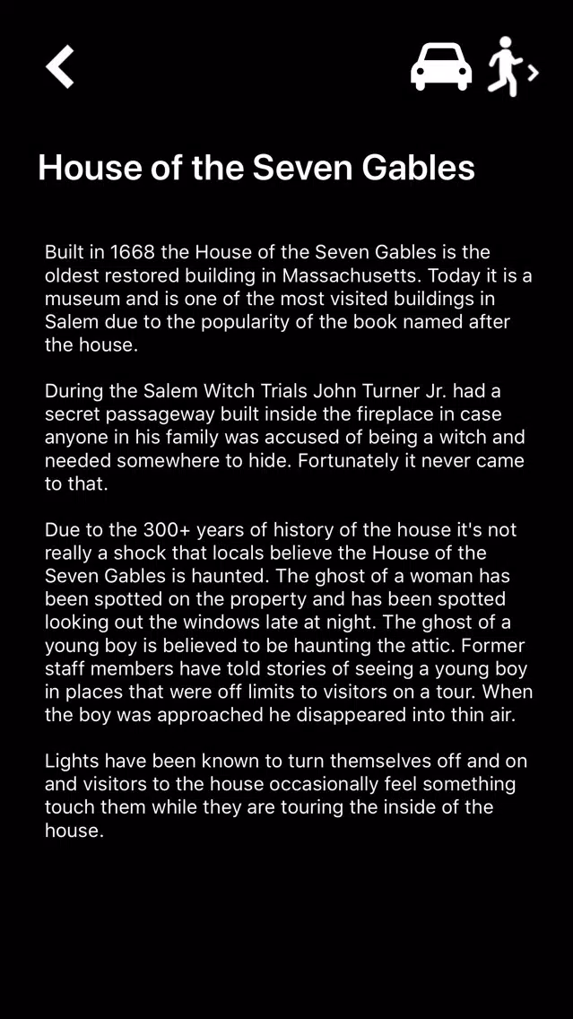 Ảnh chụp màn hình của Salem Ghost Map