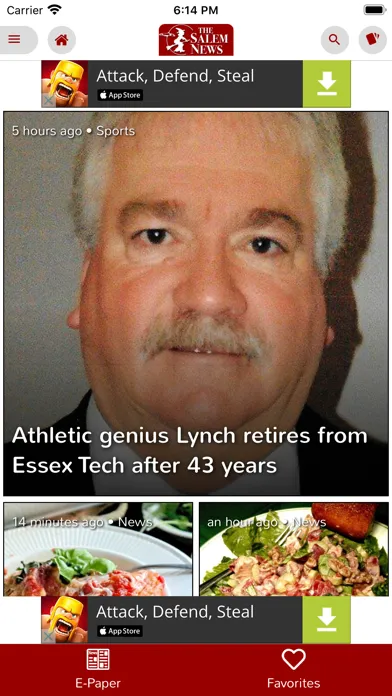 Capturas de pantalla de The Salem News- Beverly, MA