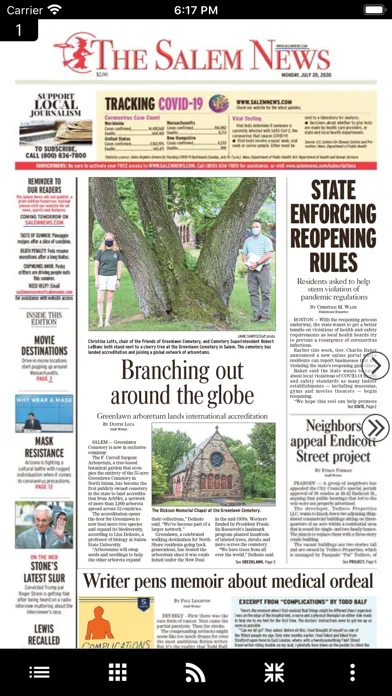 Capturas de pantalla de The Salem News- Beverly, MA