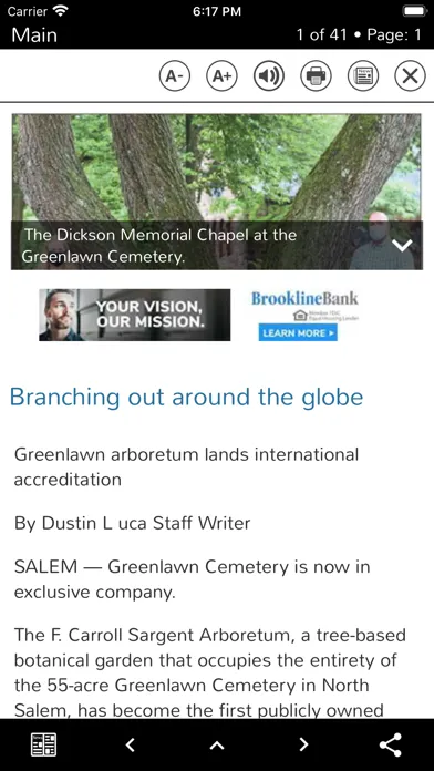 Capturas de pantalla de The Salem News- Beverly, MA