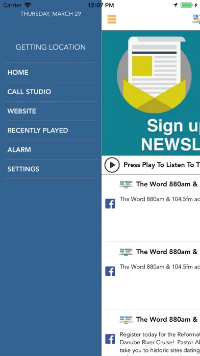 The Word 880 AM 104.5 FM سکرین شاٹس