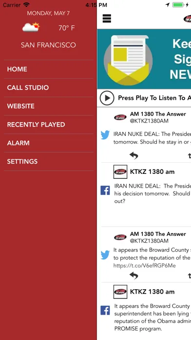AM 1380 The Answer Screenshots