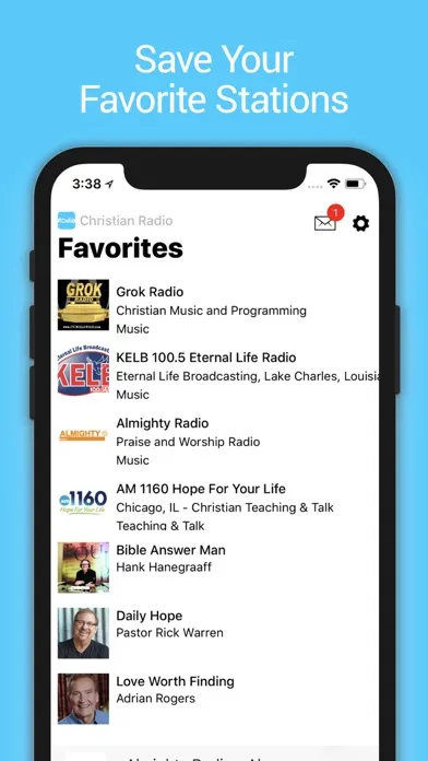 Christian Music and Talk Radio স্ক্রিনশট