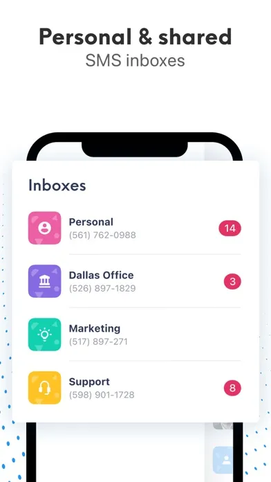 Zrzuty ekranu Salesmsg - Business Texting