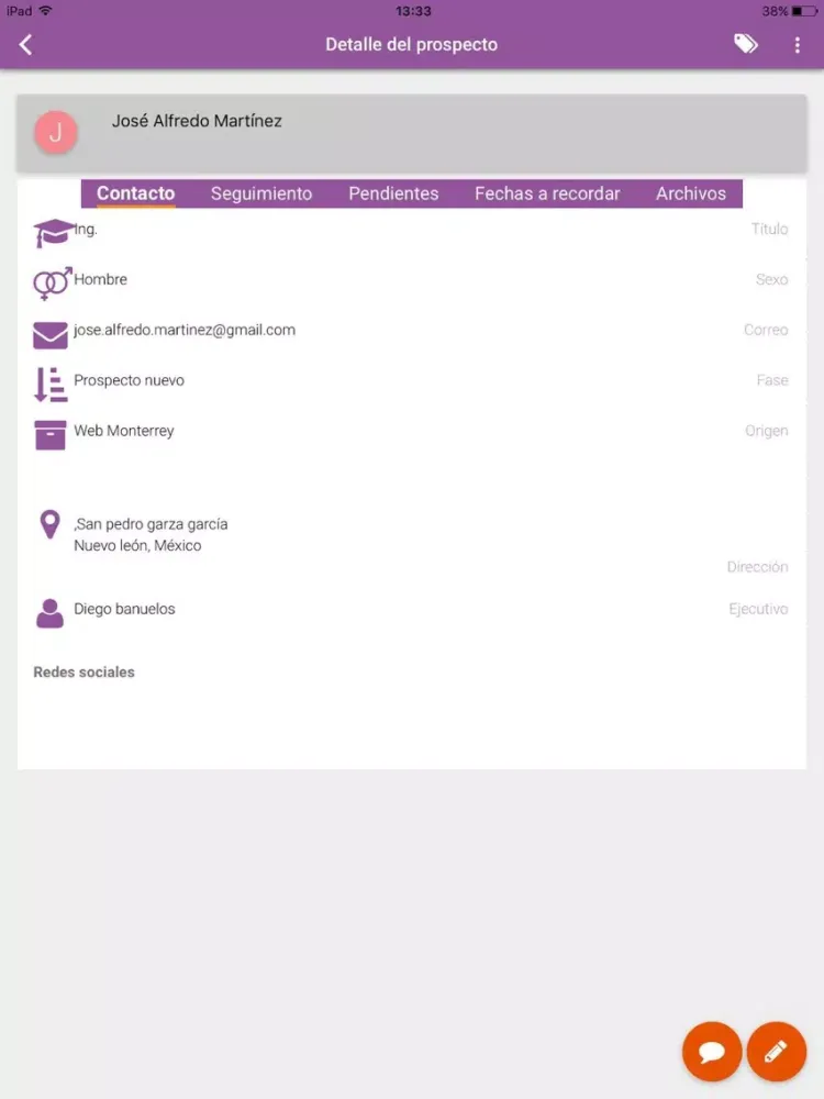 SalesUp! CRM iPad  স্ক্রিনশট