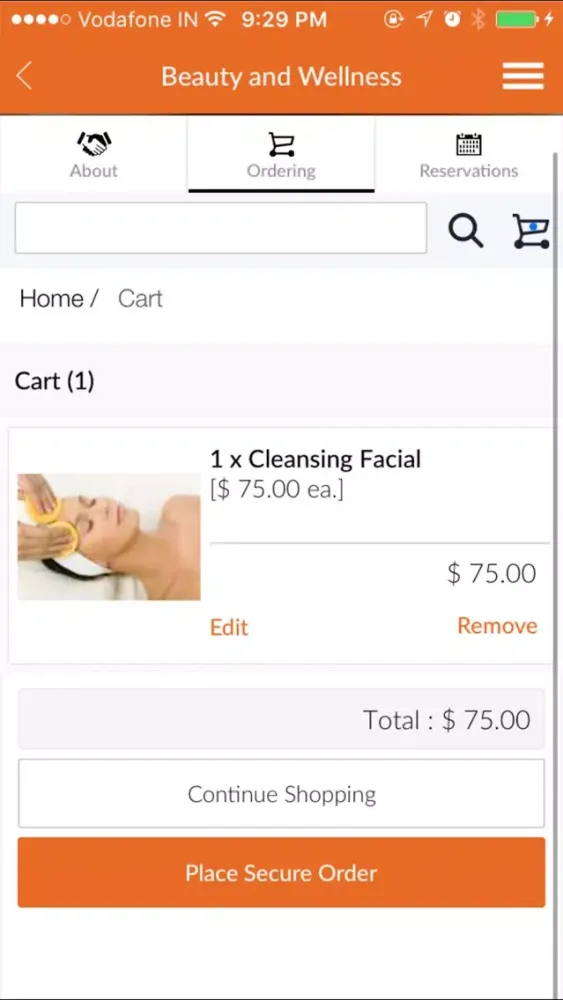 BrandedApp for Salon (SalesVu) Screenshots