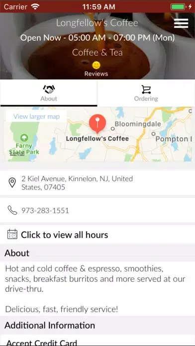Longfellow's Coffee应用截图