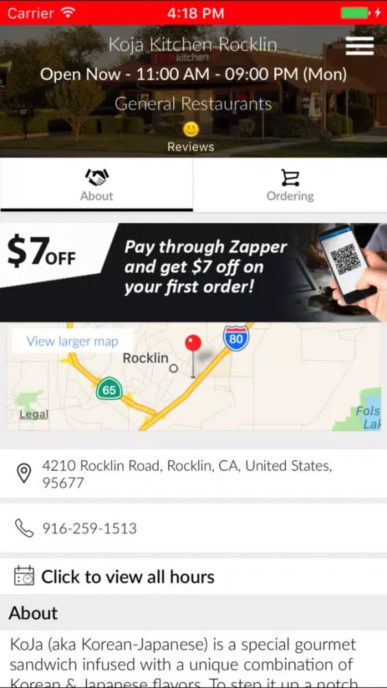 Koja Kitchen Rocklin Screenshots