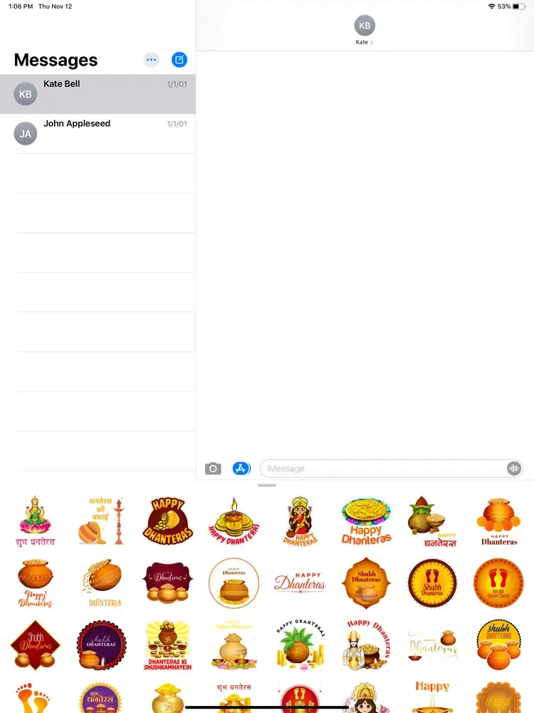 Zrzuty ekranu Diwali New Year Stickers iPad 