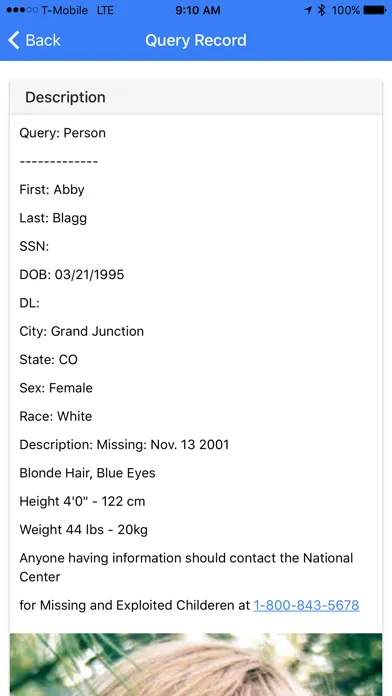 Voyager Query Screenshots