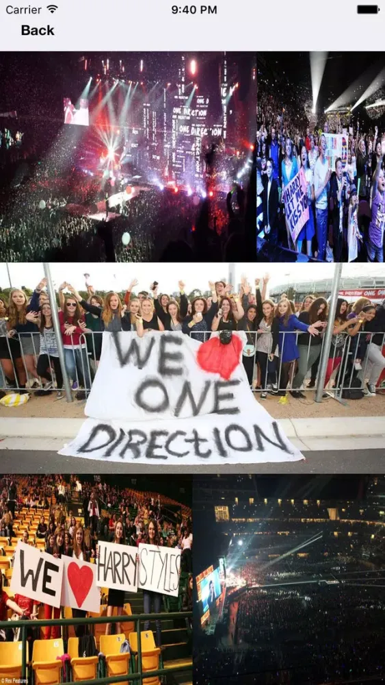 Photo Album App - One Direction Edition سکرین شاٹس