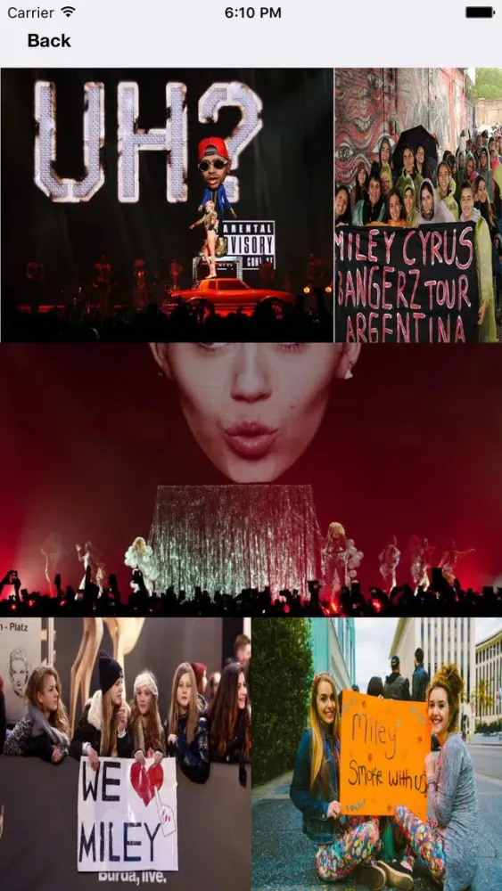 Photo Album App - Miley Cyrus Edition স্ক্রিনশট