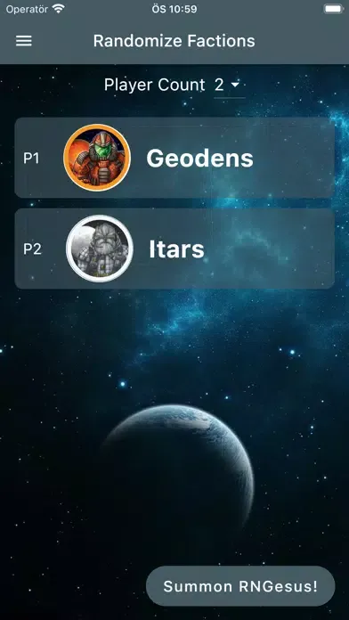 Gaia Project Randomizer Ekran Görüntüleri