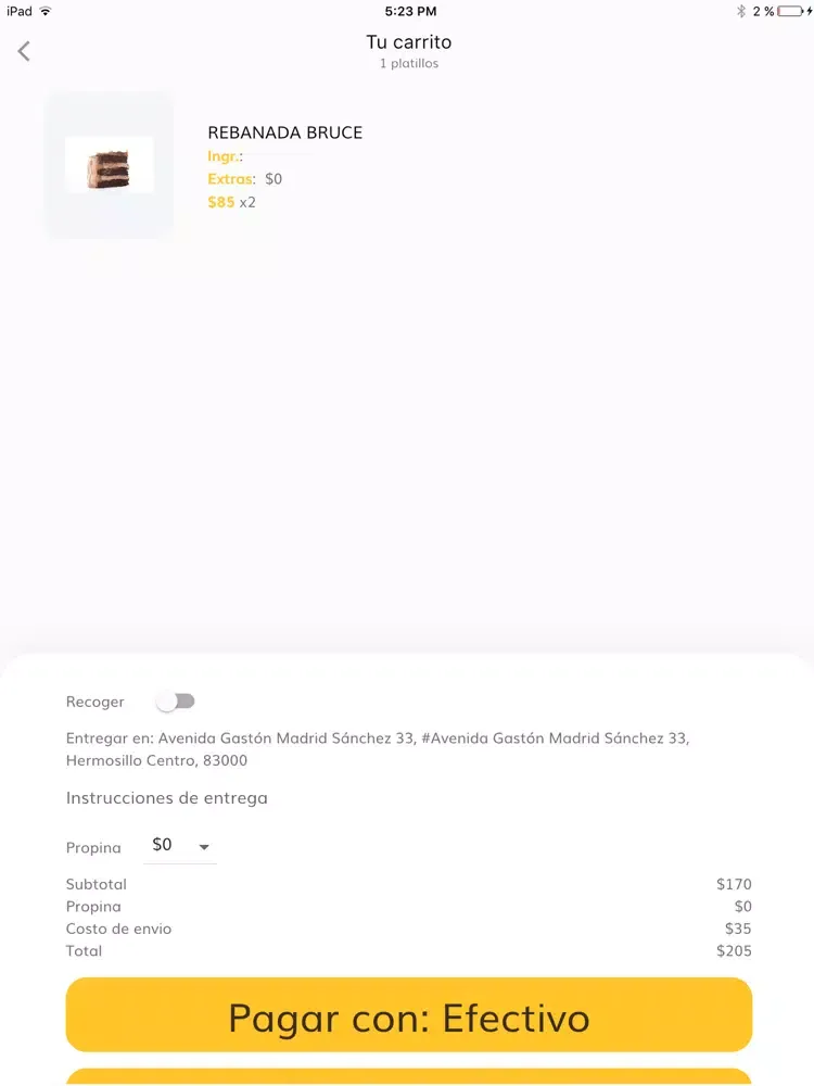 Sali Delivery iPad 应用截图