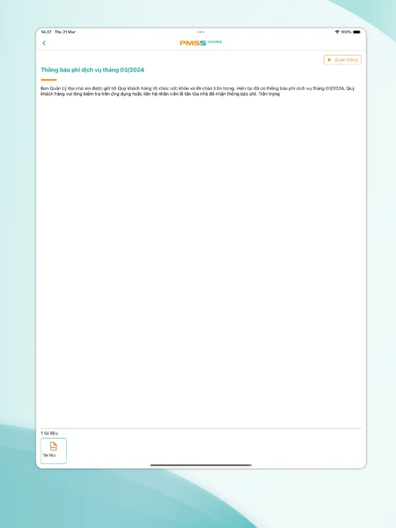 PMSS Leasing iPad  Screenshots
