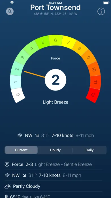 Screenshot di Beaufort Scale