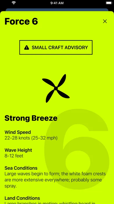 Screenshot di Beaufort Scale