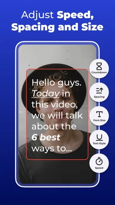 Tangkapan skrin VILO - Teleprompter App