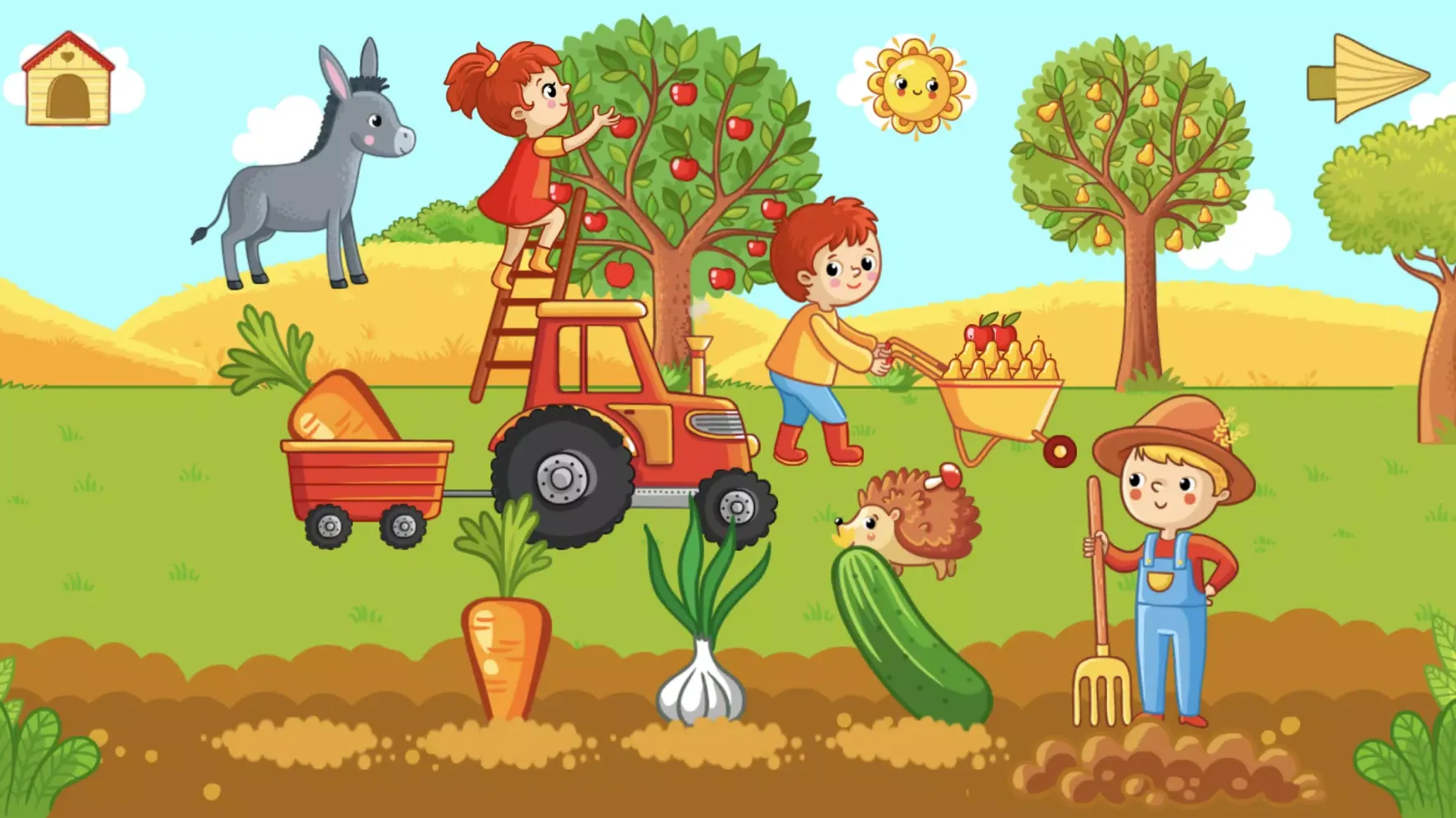 Ảnh chụp màn hình của Funny Farm for toddlers kids