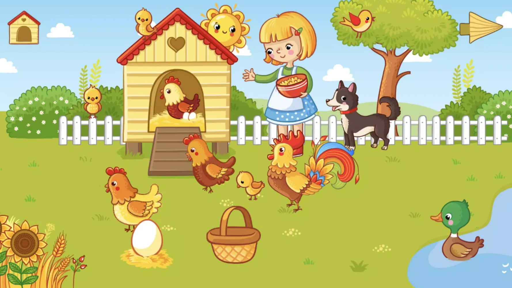 Ảnh chụp màn hình của Funny Farm for toddlers kids