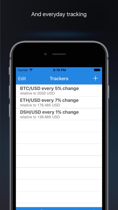 BTC bitcoin price alerts Screenshots