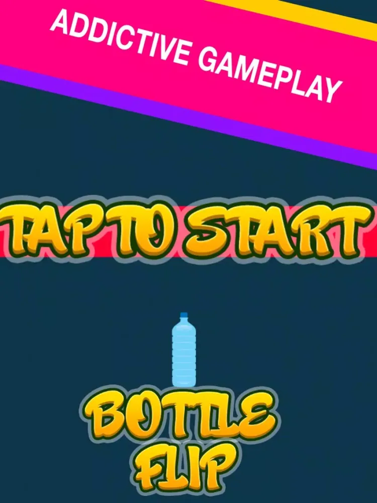 Flip Water Bottle Challenge Jump Collect Heart iPad  Screenshots