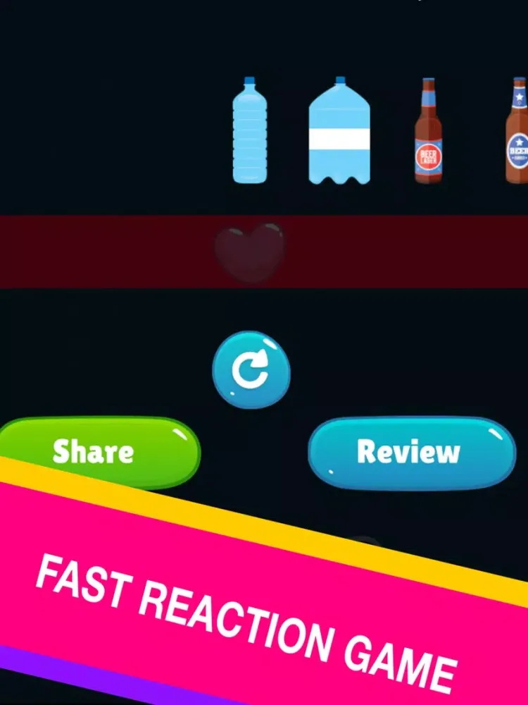 Flip Water Bottle Challenge Jump Collect Heart iPad  Screenshots