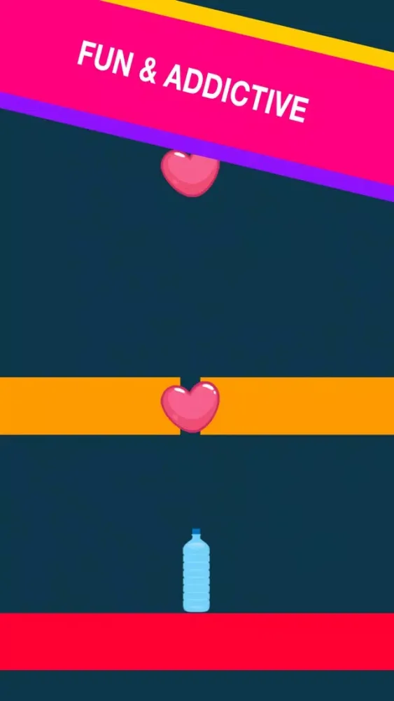 Flip Water Bottle Challenge Jump Collect Heart Screenshots