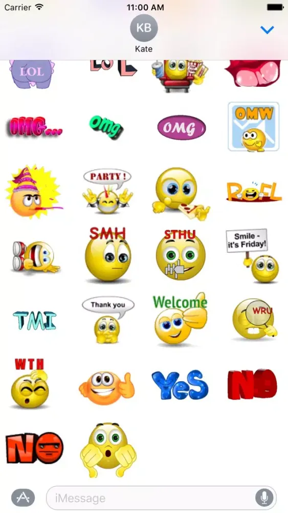 OMG Animated Stickers Pack スクリーンショット