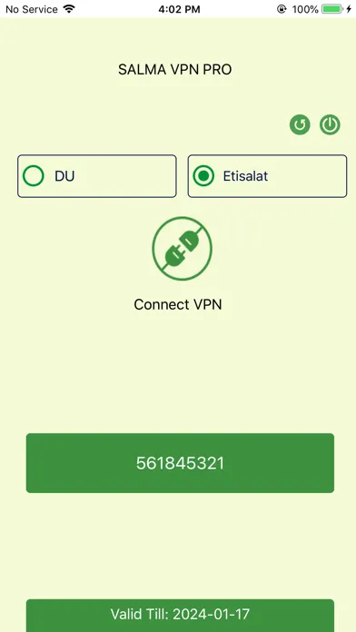 Tangkapan layar SALMA VPN PRO