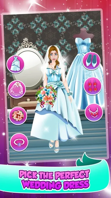 Princess Wedding Salon Spa Party - Face Paint Makeover, Dress Up, Makeup Beauty Games!應用截圖
