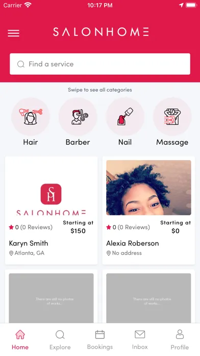 SalonHome – Salon Booking سکرین شاٹس
