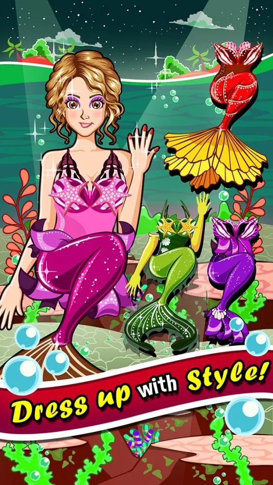 A Mermaid Princess Salon Spa Makeover - fun little nose & leg make up kids games for girls Screenshots