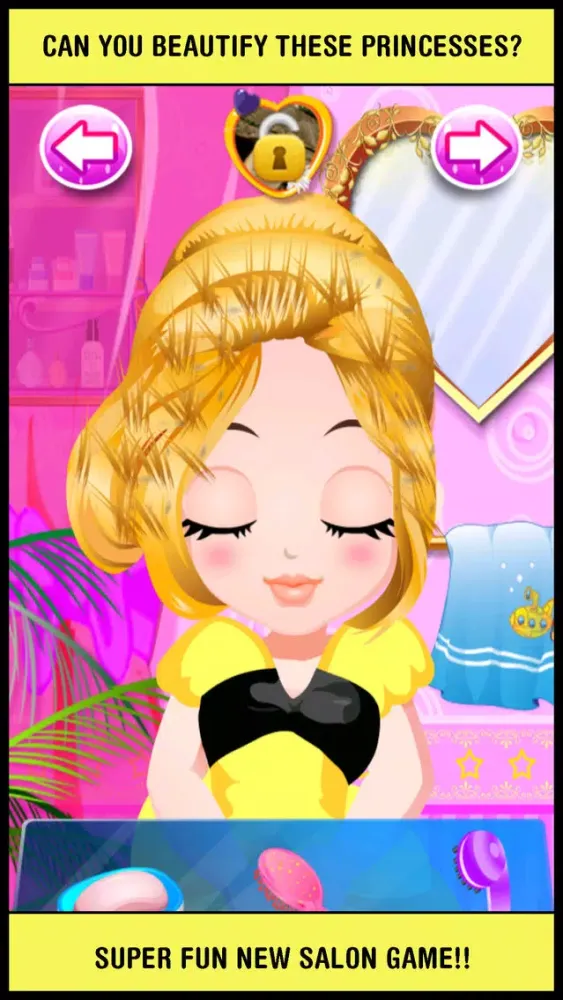 Capturas de pantalla de A Princess Hair & Nail Salon - little fashion spa & wedding makeover games for kids