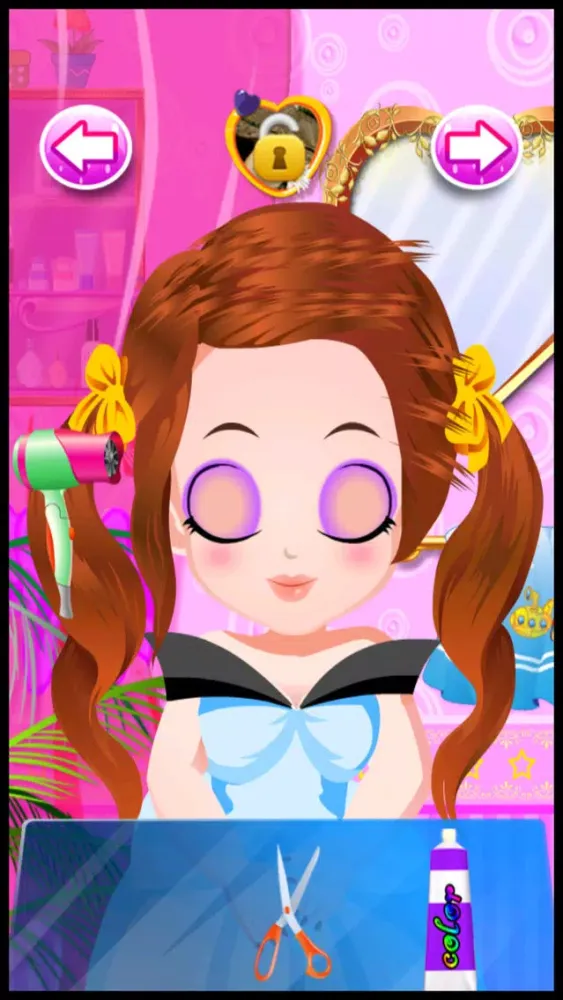Capturas de pantalla de A Princess Hair & Nail Salon - little fashion spa & wedding makeover games for kids