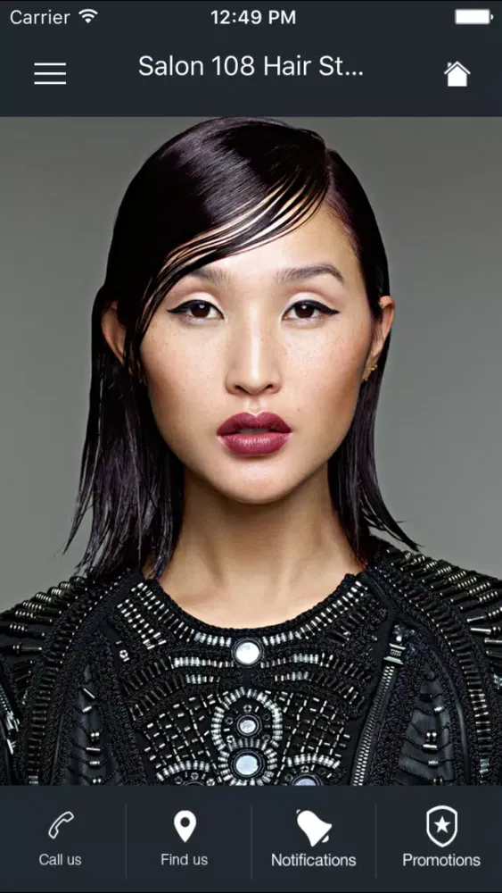 Ảnh chụp màn hình của Salon 108 Hair Stylists